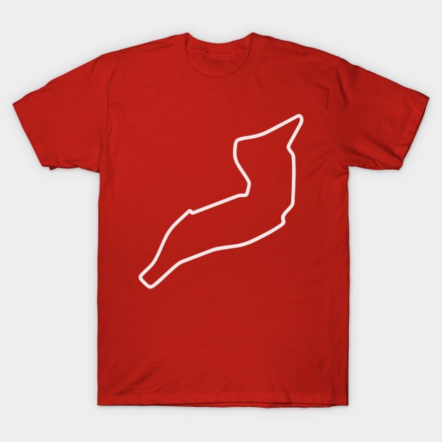 Autodromo Enzo e Dino Ferrari [outline] T-Shirt by sednoid